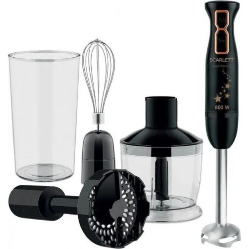 Блендер погружной Scarlett Золотая коллекция SC-HB42M45 800Вт черный/золотистый