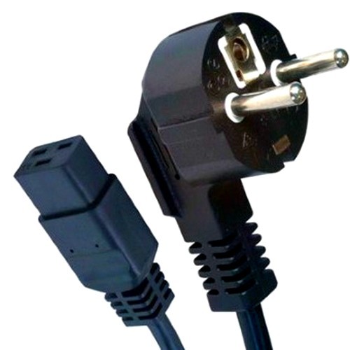 Кабель питания IEC320 (m) евровилка, 1.8м, черный