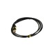 Кабель USB 2.0 Am-microBm GOLD 2A Smooth connector 1m, black