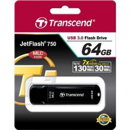 Накопитель USB 3.0 Flash Drive 64Gb Transcend 750K 