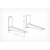 Кронштейн для СВЧ Holder MWS-2005 (до 40кг, длина консоли 310мм) metallic