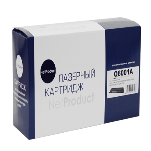 Картридж Q6001A  HP Color LJ 1600/2600/2605 Cyan (NetProduct)NEW, 2000 стр. ВОССТАН.