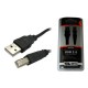 Кабель USB 2.0 Am-Bm BURO 3м, серый (USB2.0-AM/BM-3)