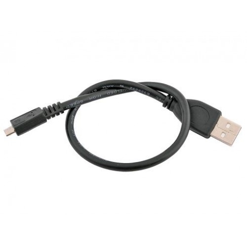 Кабель USB 2.0 Am-microBm 5P  0.3м Gembird Pro, черный, пакет (CCP-mUSB2-AMBM-0.3M)