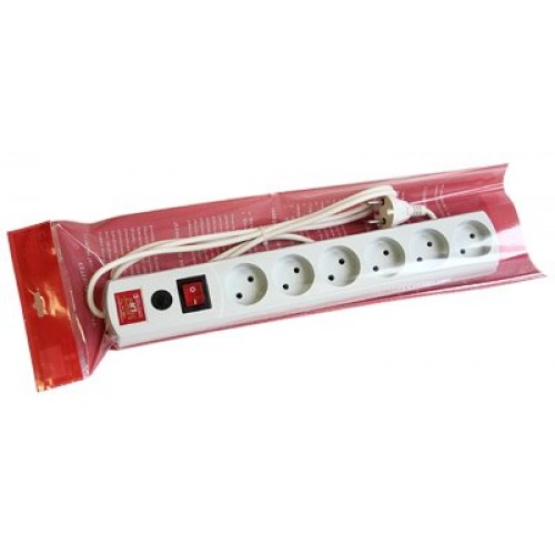 Фильтр сетевой Most LR 1.7м (6 розеток) белый