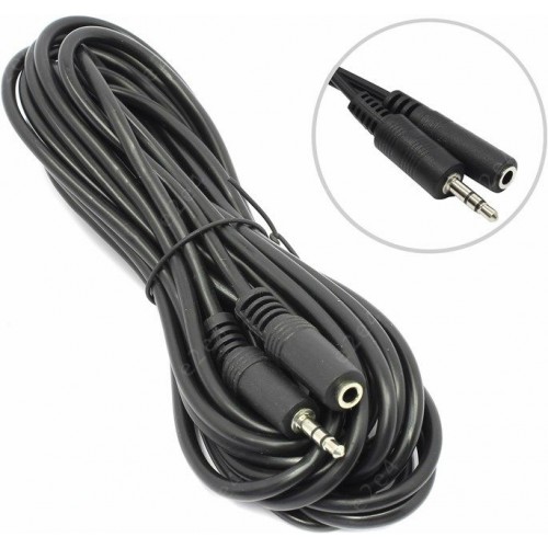 Кабель-удлинитель Jack 3.5мм F-M  5.0м, стерео 5bites (AC35J-050F)