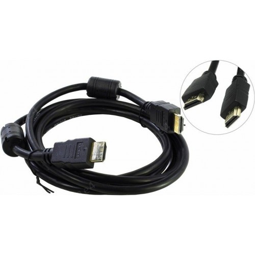 Кабель HDMI 19M-19M  2.0м ver.1.4 5bites золотые контакты,ферритовые кольца (APC-014-020)
