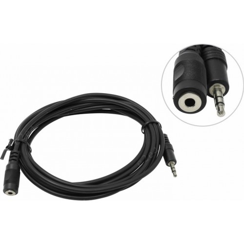 Кабель-удлинитель Jack 3.5мм F-M TELECOM 1.0м, стерео, black (TAV7179-3M)