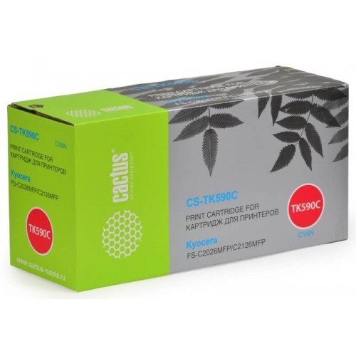 Тонер  TK-590C Kyocera FS-C2026MFP/C2126MFP/C2526MFP/C2626MFP/C5250DN Cyan (5000стр.)
