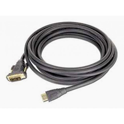Кабель HDMI-DVI 19M-19M  3.0м Gembird чёрный,золотые контакты,экран (CC-HDMI-DVI-10)