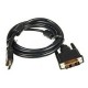 Кабель HDMI-DVI 19M 10м Buro чёрный, ферритовый фильтр (HDMI-19M-DVI-D-10M)