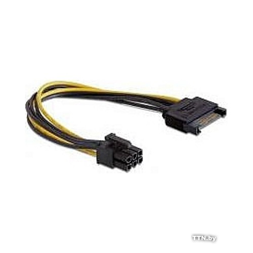 Разветвитель питания Cablexpert CC-PSU-SATA, SATA->PCI-Express 6pin, для подключения в/к PCI-Е (6pin) к б/п