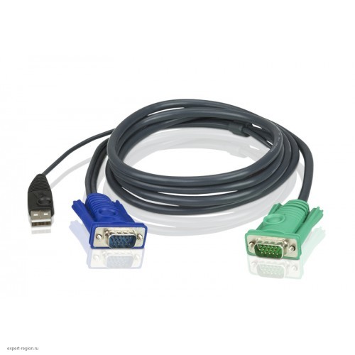 Комплект кабелей ATEN мон+клав+мышь USB 2L-5202U